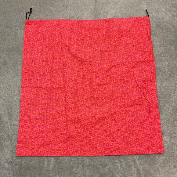 Tory Burch Pink/Orange Logo Dust Bag Large, Drawstring 23"x23" - Picture 5 of 6